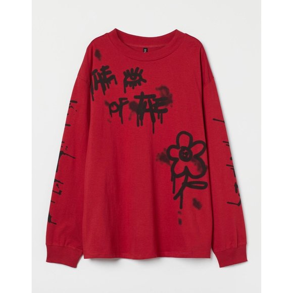 NWT Unisex H&M Long-sleeved Jersey Top Medium - Picture 1 of 5